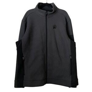 Alaskan Hardgear Jacket Mens XL Gray Graveltec Fleece Full Zip Outdoor Hiking